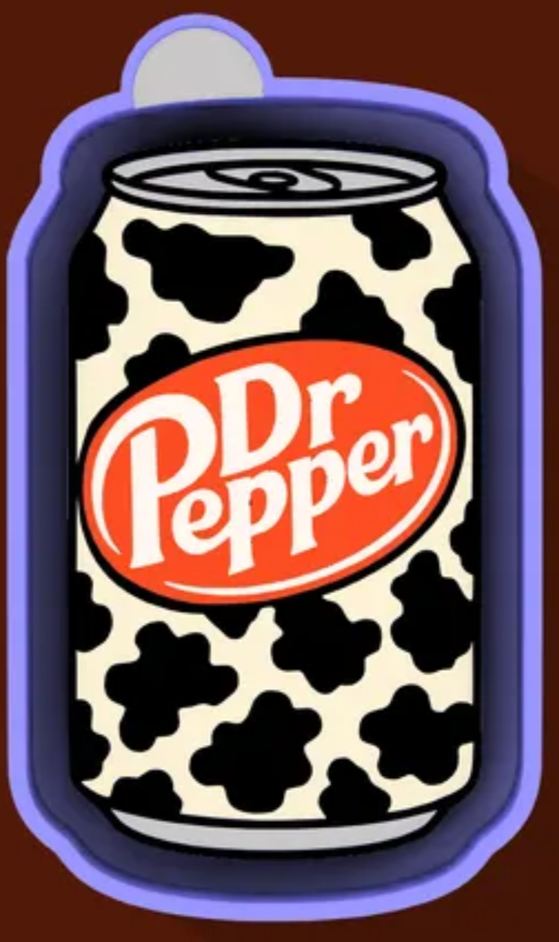 Dr Pepper Cowprint Can