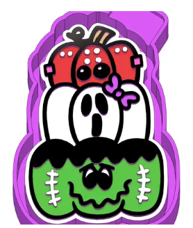 Frankenstein ghost pumpkins