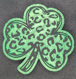 Leopard print clover