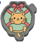 Cat in wreath