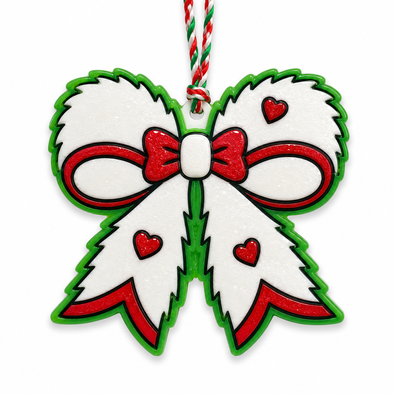 Christmas Fur Bow