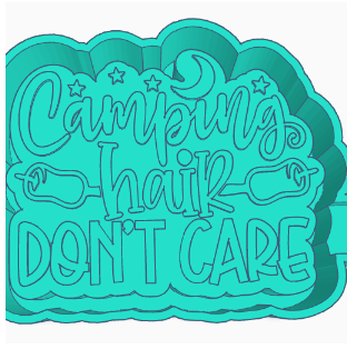Camping hair Don't Care