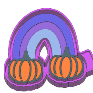 Rainbow with Pumpkins