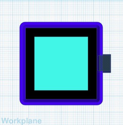 Square mold 4 in holds 3in cardstock