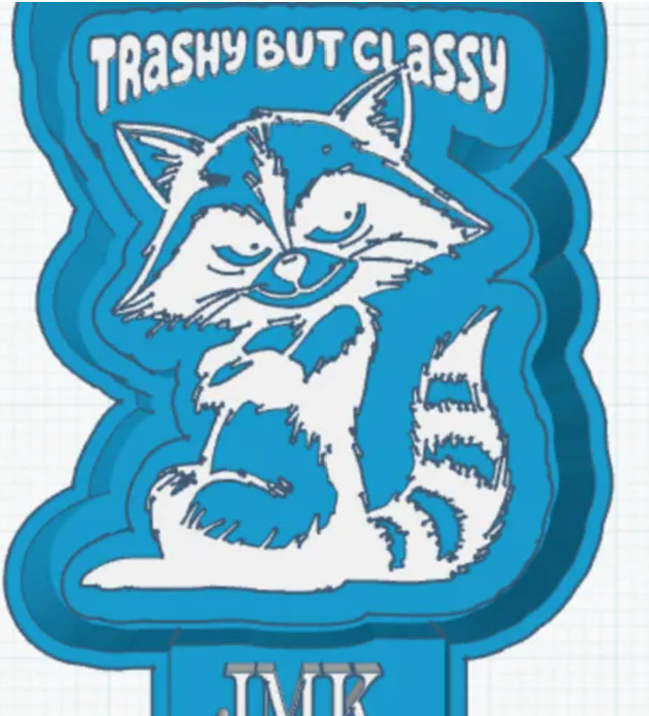 TRASHY BUT CLASSY RACOON