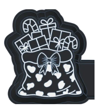 Cow Print Santa Bag