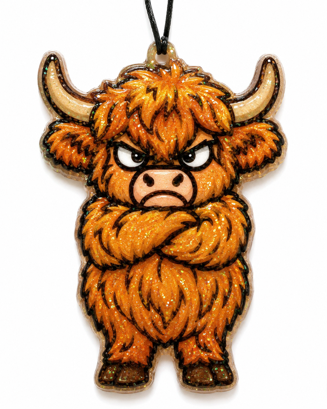 Grumpy Highland Cow