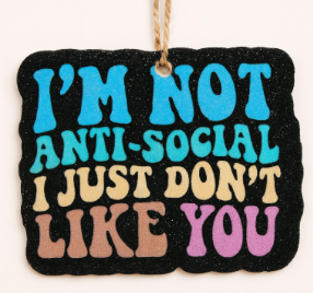 I'm not anti-social i just don't like you
