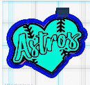 Astros Baseball Heart