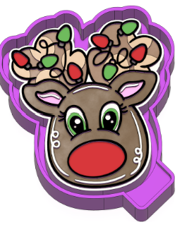 Reindeer with lights