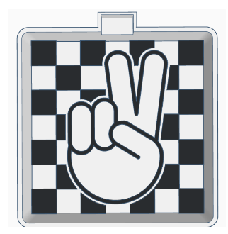 Peace Hand Checkered