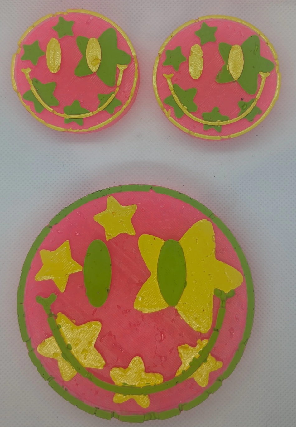 Smiley face with Stars Vents