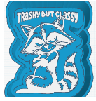 TRASHY BUT CLASSY RACOON