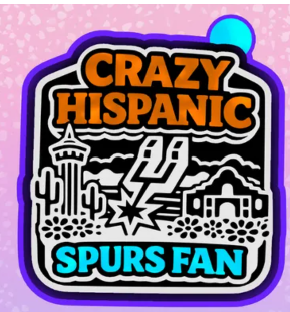 Crazy Hispanic Spurs Fan