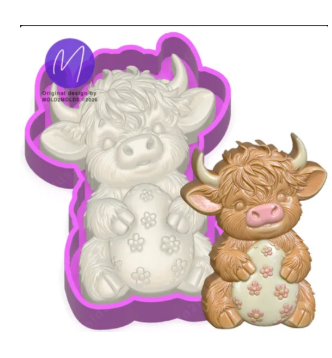 3D highland with egg