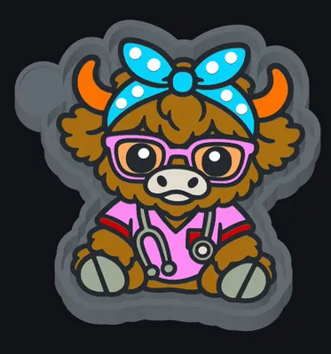 Nurse Highland Cow
