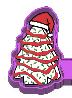 Snack Cake with Santa Hat