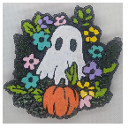 Cute Ghost Halloween scene