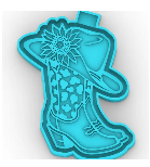 Boot with flower