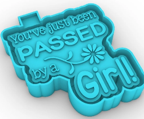 Passed by a girl