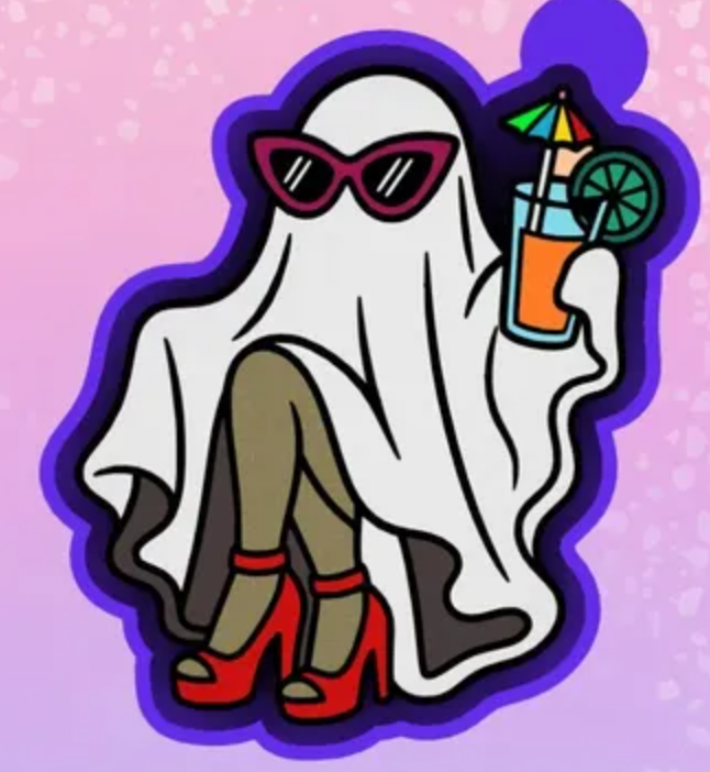 Spooky Chic Cocktail Ghost