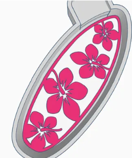 Hibiscus Surfboard
