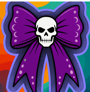 Gothic Skull Bow