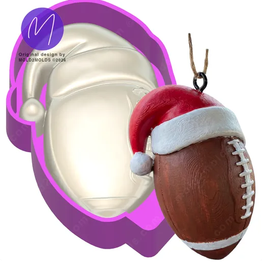 3D Santa Hat Football