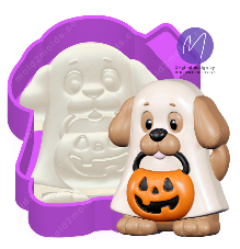 3D Halloween Dog Ghost