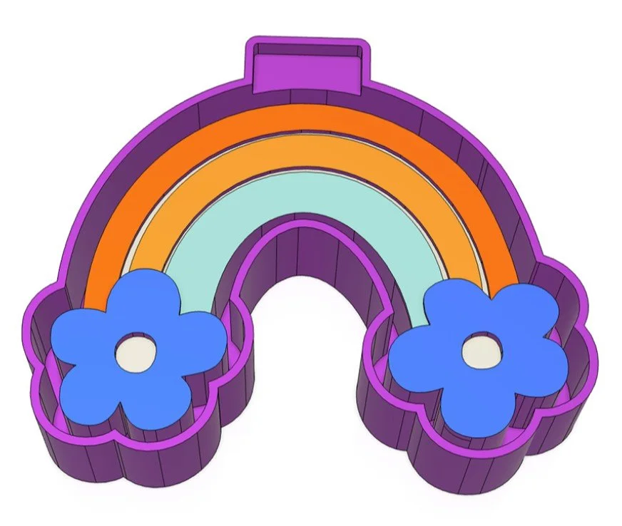 Rainbow with Flowers
