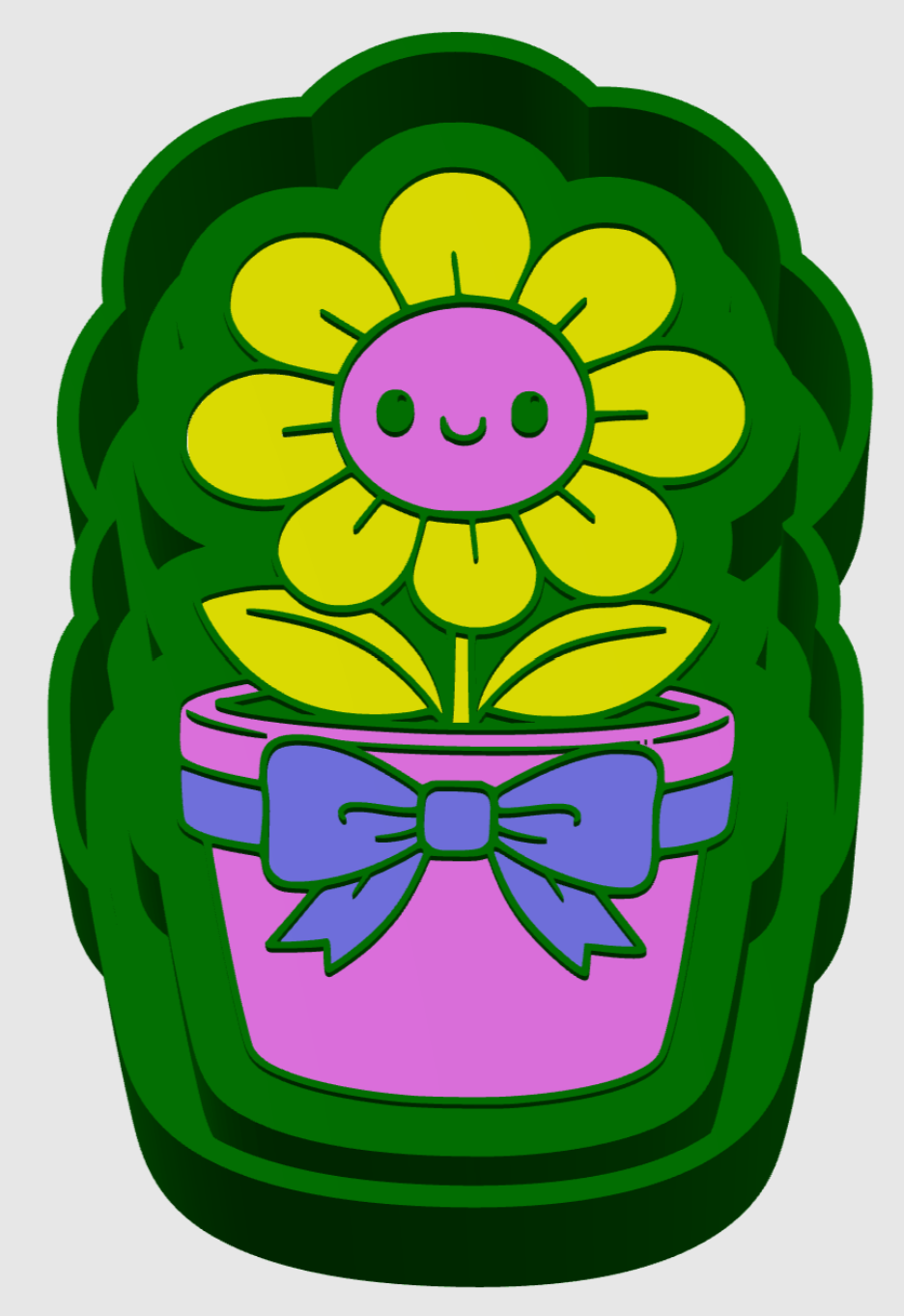 Spring flower pot