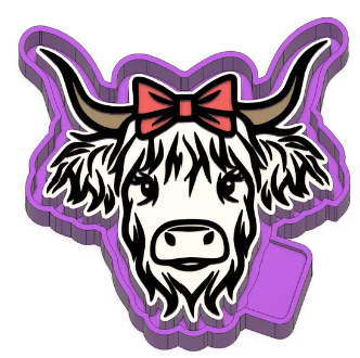Highland Cow Bow
