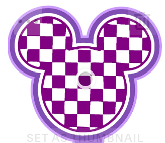 checkered mickey