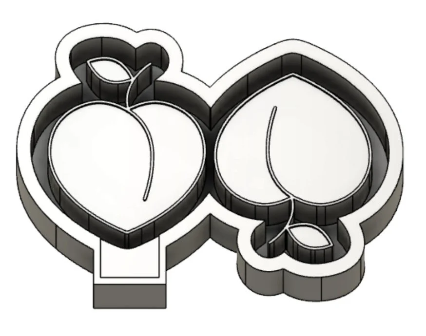 Peach Booty Vent Clips