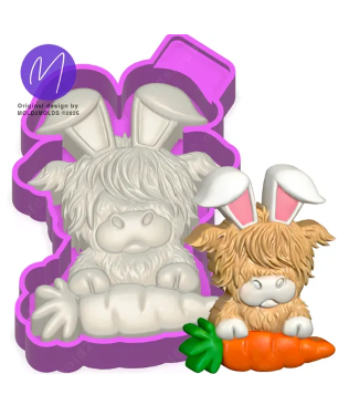 3D highland with carrot