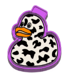Cow Print Duck