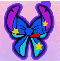 Blue guy bow