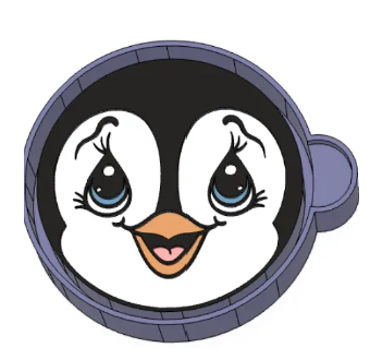 cute penguin face
