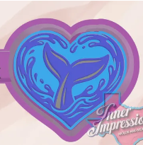 Heart Whale Tail