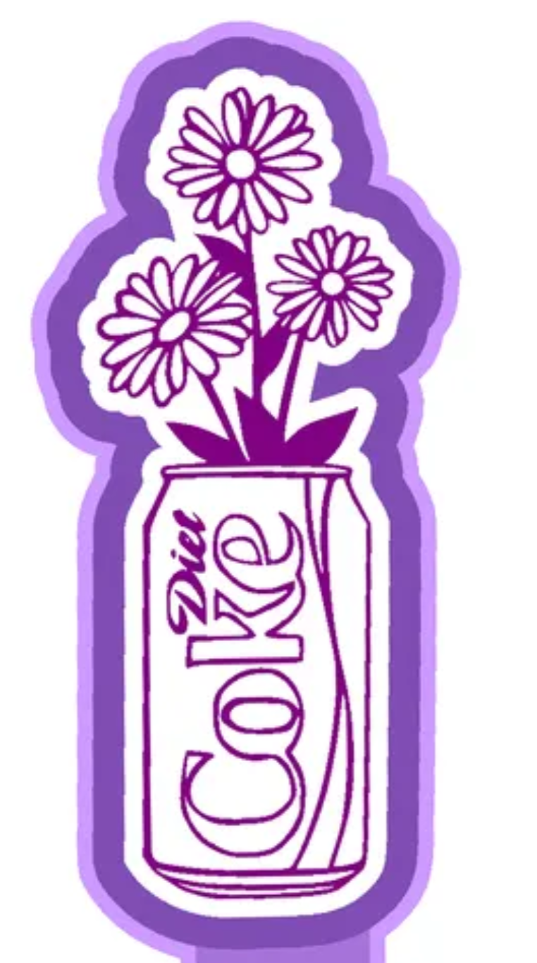 Diet Coke Flowers