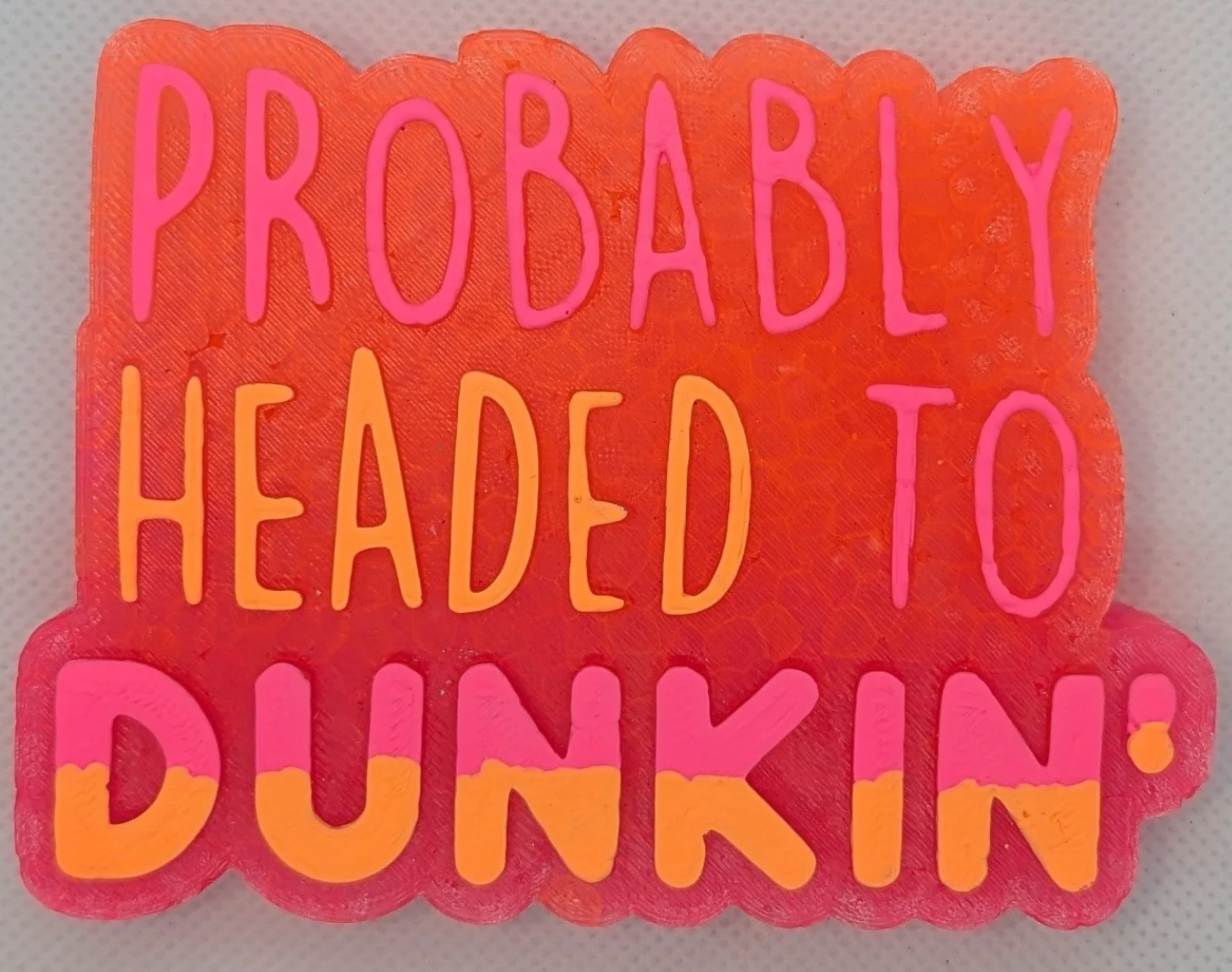 Probably Headed To Dunkin'