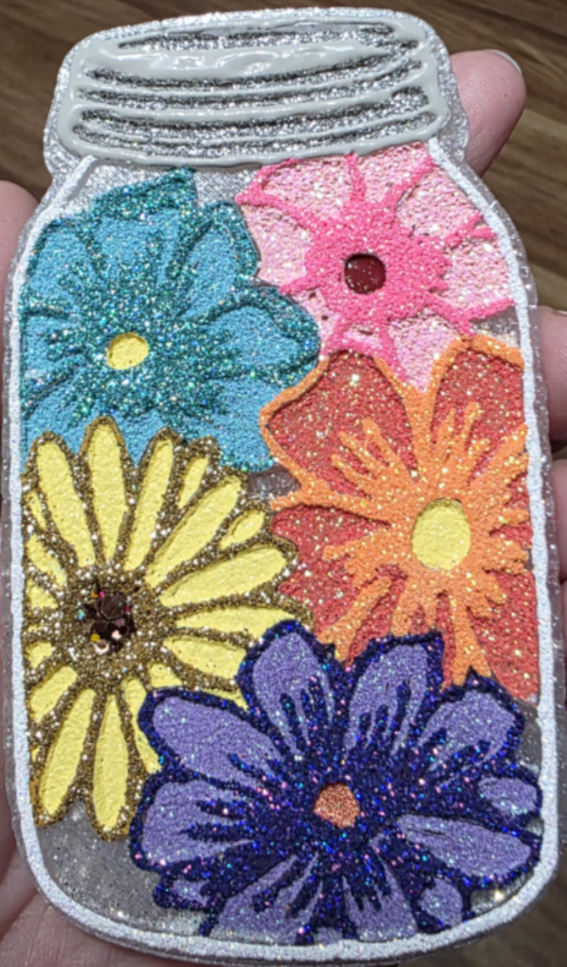 Jar of flowers