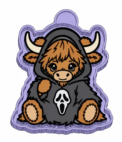Highland Cow Cute Ghost Costume