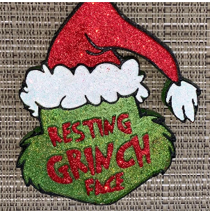 Resting Grinch Face Mold and Vents