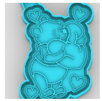 Bear hugging heart