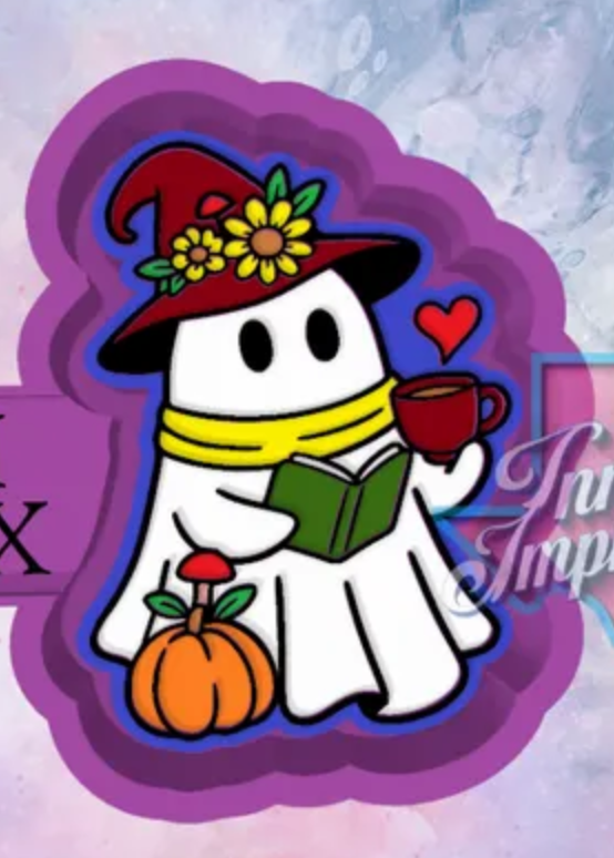 Floral Fall Book Ghost