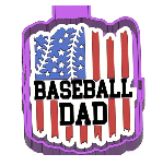 Baseball Dad Flag