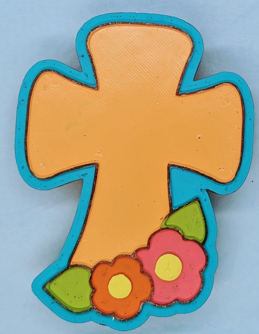 Cross with flowers