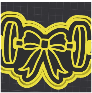 dumbbell girly bow