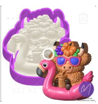 3D Flamingo Float Highland